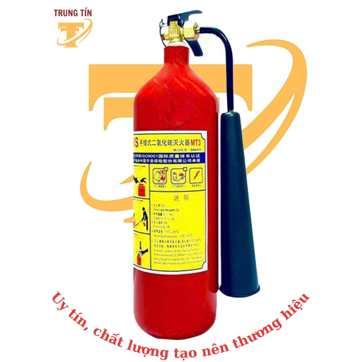 Bình chữa cháy xách tay CO2 3kg - MT3