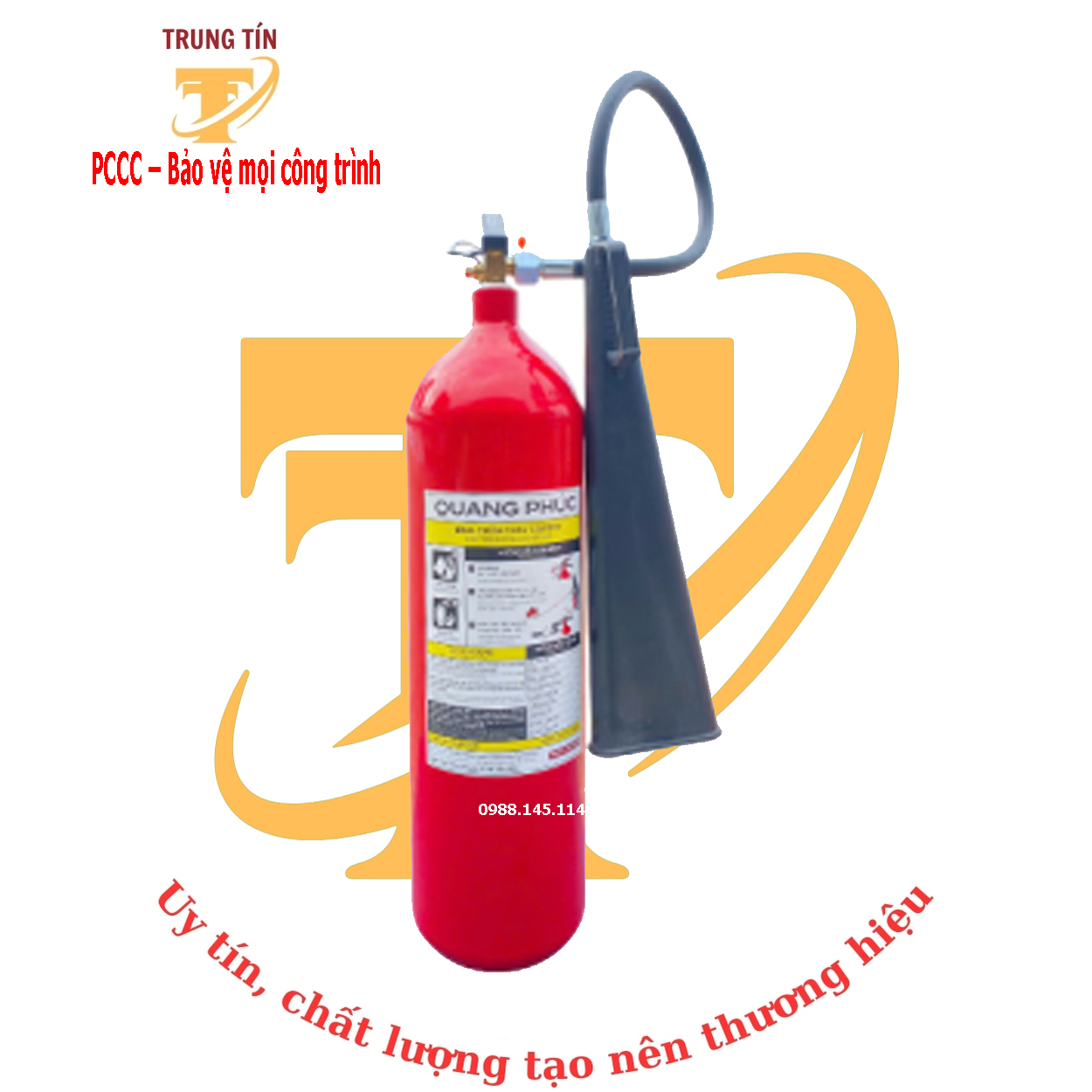 Bình chữa cháy xách tay CO2 5kg - QP/CO2/5kg
