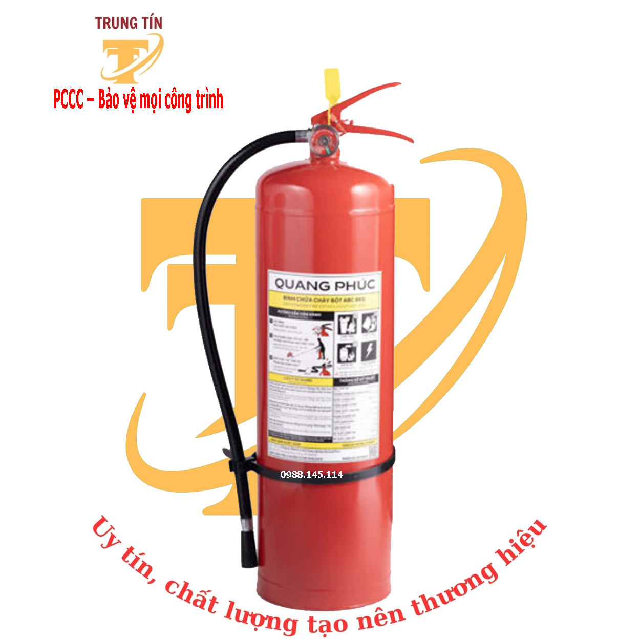 Bình chữa cháy xách tay ABC 8kg - QP/ABC/8kg