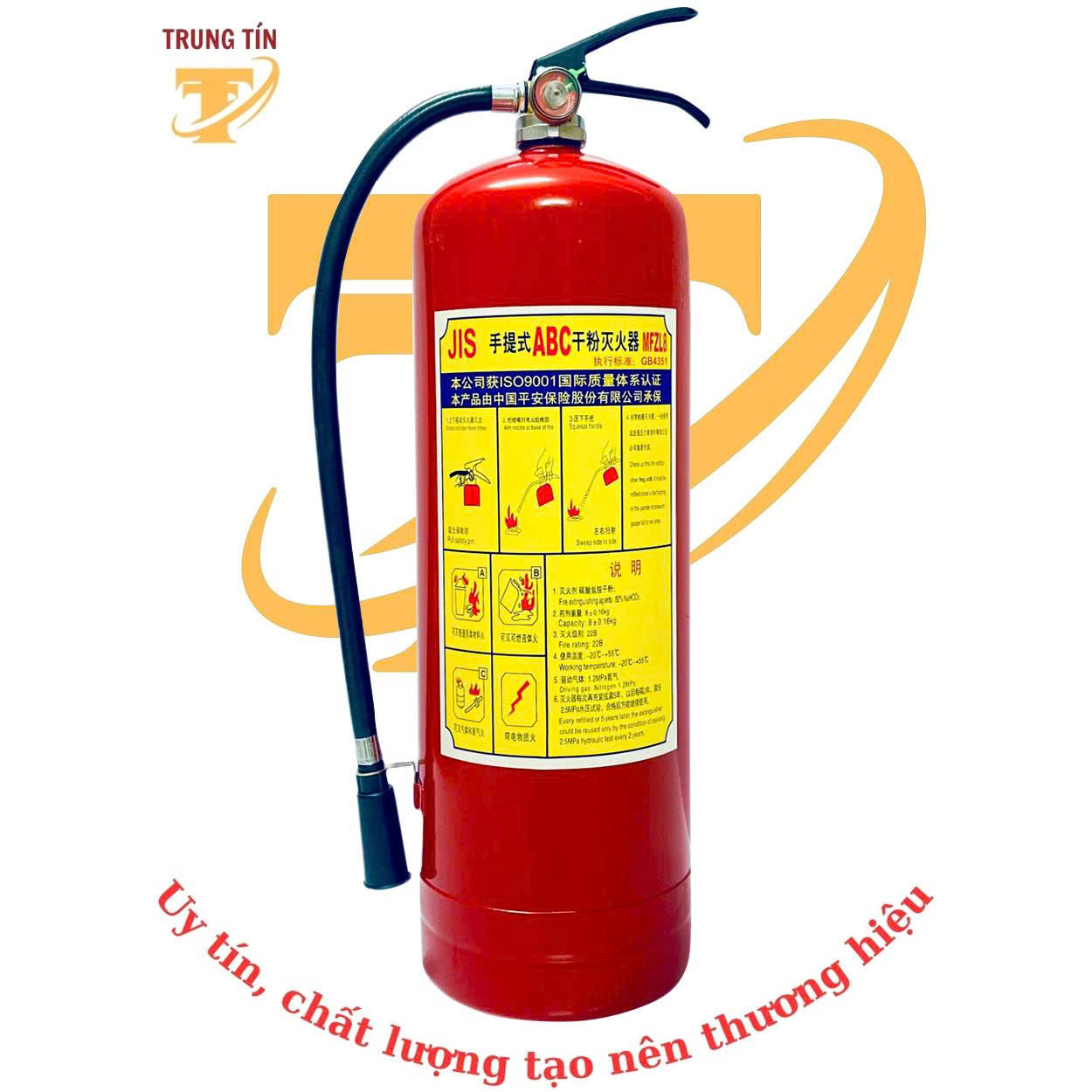 Bình chữa cháy xách tay ABC 8kg - MFZL8