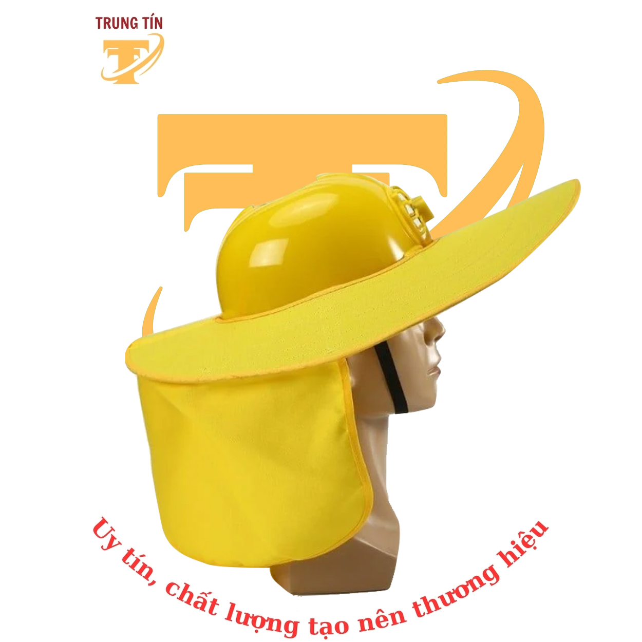 Nón vành rộng chống nóng + quạt