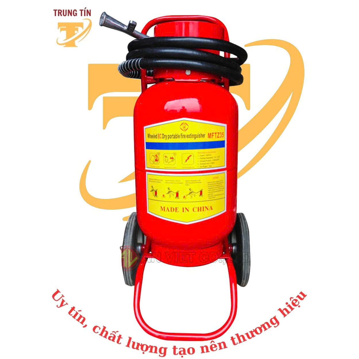 Bình chữa cháy xe đẩy ABC 35kg – MFTZL35