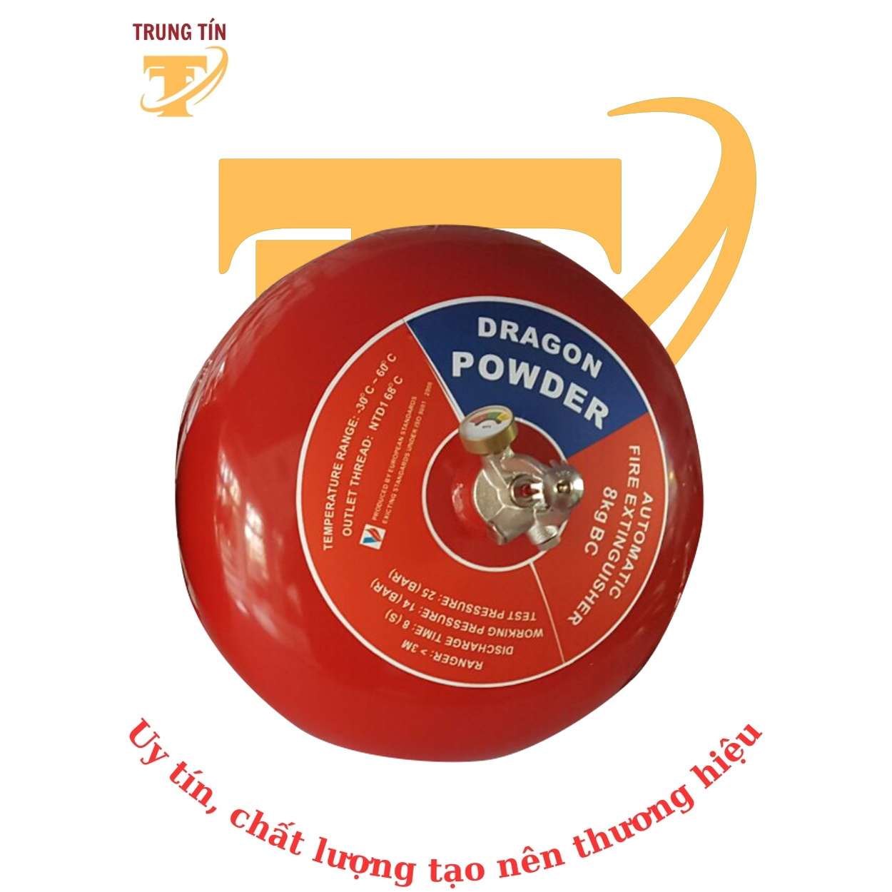 Bình chữa cháy tự động ABC 8kg (DRAGON)